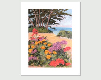 8x10 PRINT "Carmel Color", by Rhett Regina Owings, from an original oil painting, Carmel, California, signed