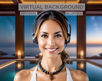 Luxury Zen Virtual Zoom Background #9