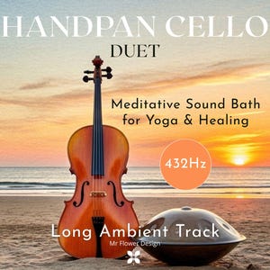 Handpan Cello Duet 432 Hz | Meditative Sound Bath for Yoga & Healing | Long Ambient Track
