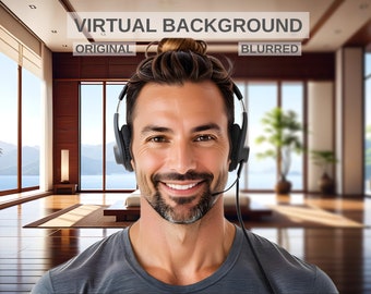 Luxury Zen Virtual Zoom Background #4
