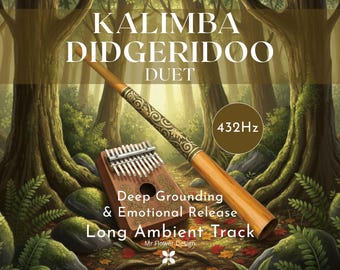 Kalimba & Didgeridoo 432 Hz Duet | Deep Grounding Sound Bath | 20 Min Meditation Audio