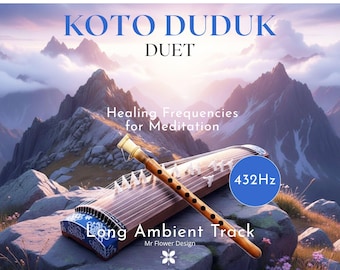 Koto & Duduk Duet 432Hz - Long Ambient Track Healing Frequencies for Meditation