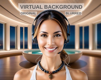 Luxury Zen Virtual Zoom Background #1