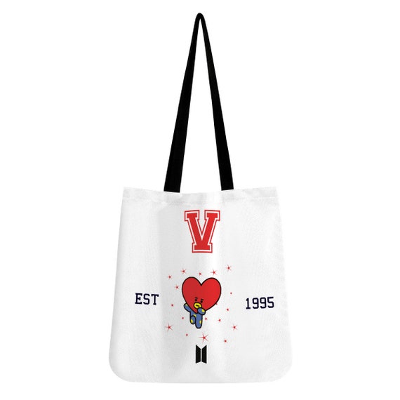 BTS V Tote Bag BT21 Tata Bag Etsy
