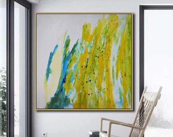 Abstract schilderij, moderne abstracte kunst, textuurschilderij, extra groot schilderij, origineel schilderij, handgeschilderde canvasschilderijen