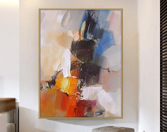 Extra Großes Gemälde, Abstrakte Malerei, Handgemalte Leinwandgemälde, Strukturgemälde, Originalgemälde, Große moderne abstrakte Kunst