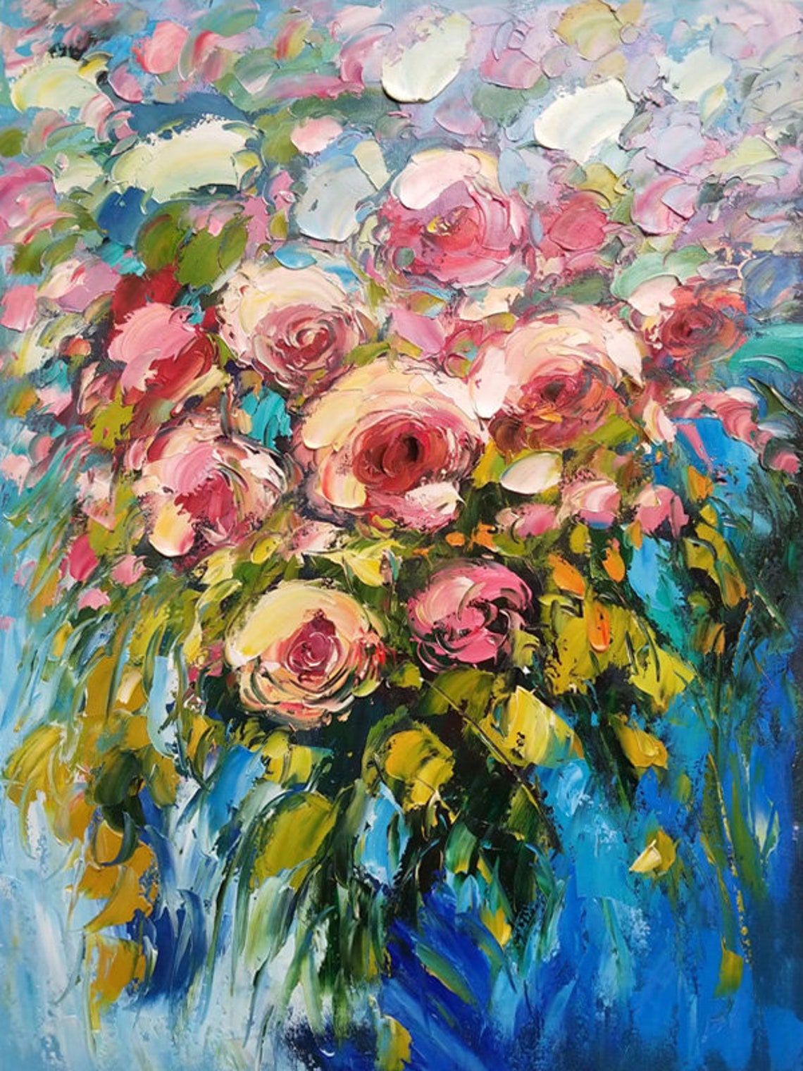 Extra Large Painting Hand Painted Canvas Paintings Textured Etsy