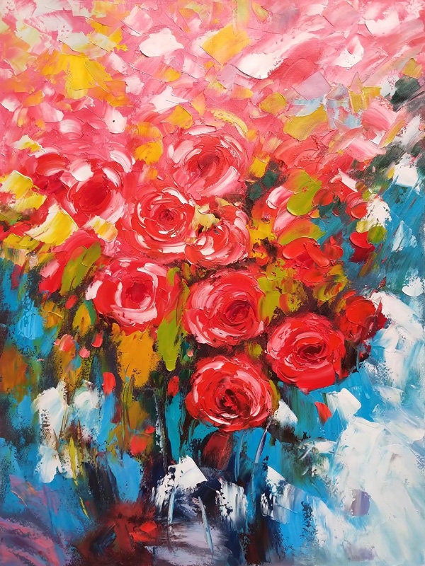 Extra Large Painting Hand Painted Canvas Paintings Textured Etsy