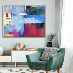 Large Original Abstract Painting Modern Abstract Canvas Wall - Etsy
