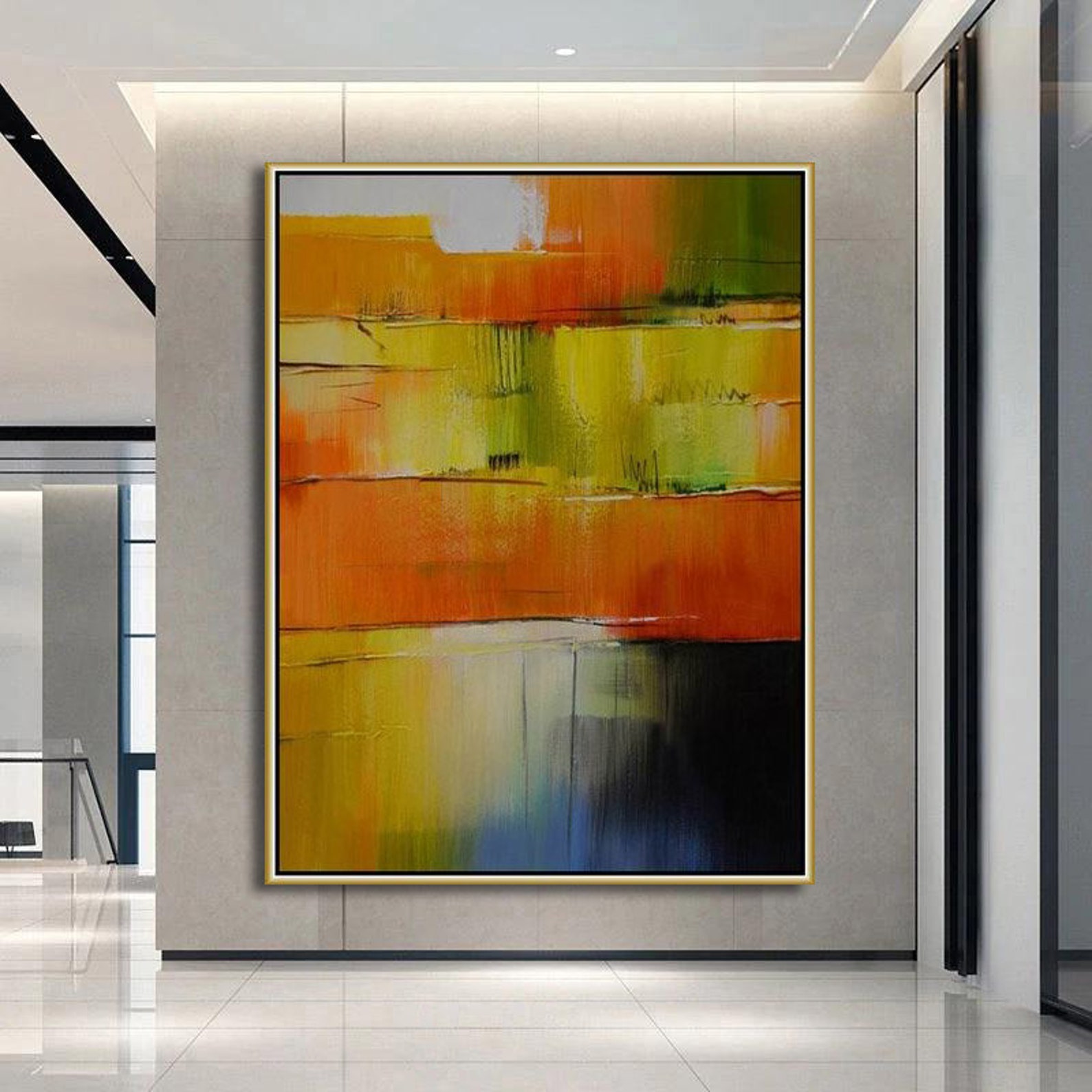 Large Original Abstract Painting Modern Abstract Canvas Wall - Etsy