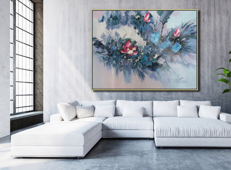 Extra Large Painting Hand Painted Canvas Paintings Modern Etsy