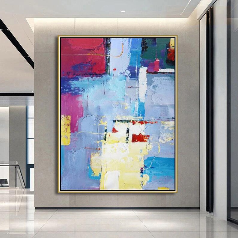 Large Original Abstract Painting Modern Abstract Canvas Wall - Etsy