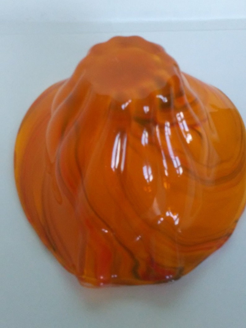 AMAZING Vintage Murano Italy Hand-Blown Glass Ashtray Collectible Art Glass Display Piece Work of Art Swirls of Glass Colors Unique Gorgeous