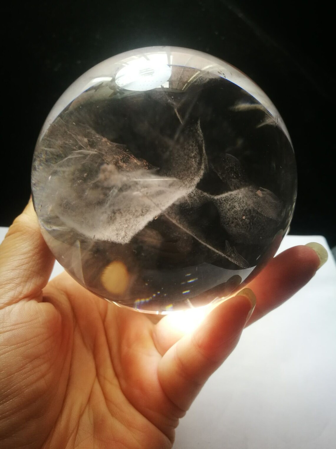 Natural Clear Crystal Quartz Ball Sphere Orb Gem 3.22 inch Etsy