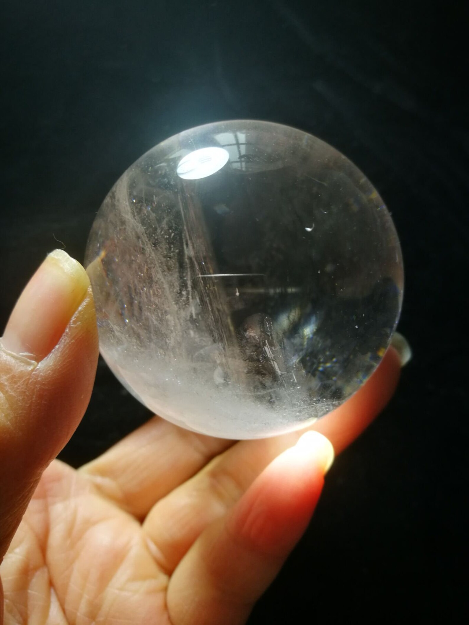 Natural Clear Crystal Quartz Ball Sphere Orb Gem 2.04 Inch Etsy UK