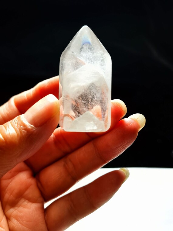 Rare Exceptional Quality Graduated color Rutilated Clear Quartz Base Cut Points Rare Exceptional Quality Graduated color Rutilated Clear Quartz Base Cut Points