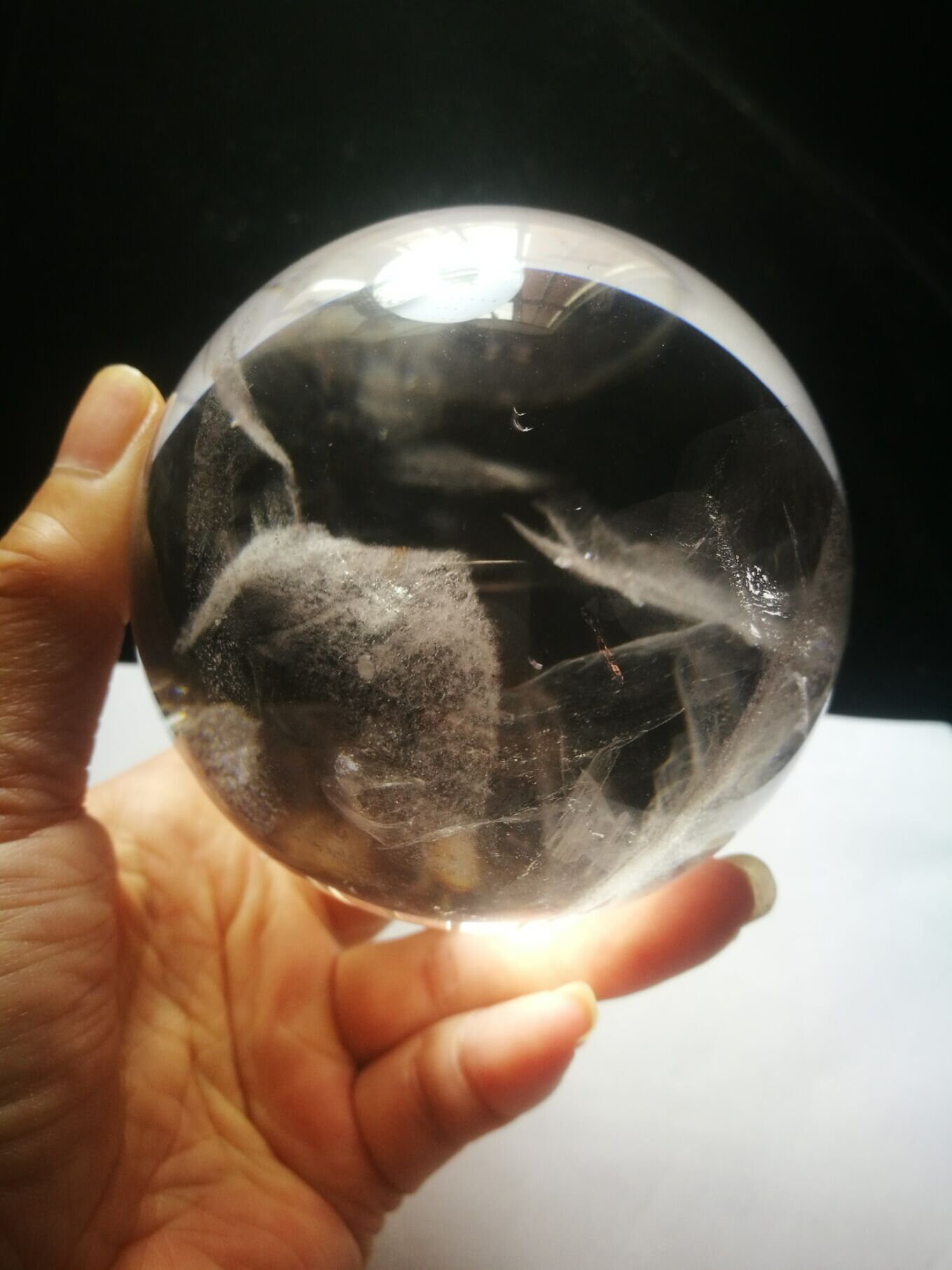 Natural Clear Crystal Quartz Ball Sphere Orb Gem 3.22 inch Etsy