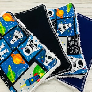 Astronaut baby girl or boy burp cloth sets, Baby shower gifts for boys and girls, Baby gifts and accessories,