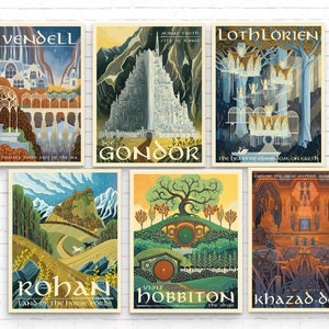 Travel Middle Earth - Print set