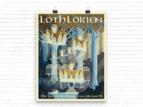Lothlorien See Middle Earth Lotr Digital Etsy