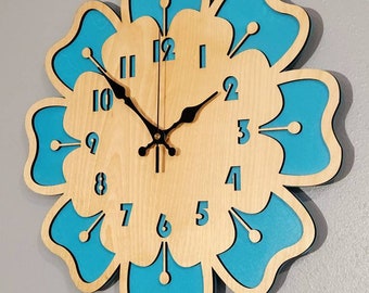 Flower Wall Clock Unique Farmhouse French Country