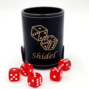 Personalized Engraved Dice Cups, Dice Games