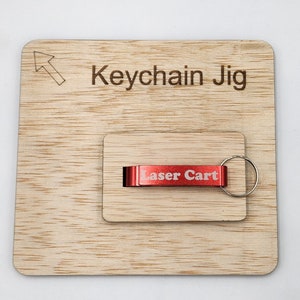 Bottle Opener Keyring Laser Engraving Jig, Digital Download, Fiber, SVG, CO2 Ready, Laser Ready, LightBurn File Included!