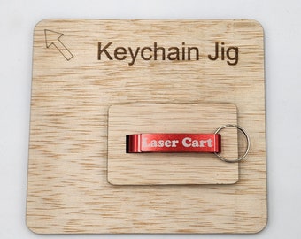 Bottle Opener Keyring Laser Engraving Jig, Digital Download, Fiber, SVG, CO2 Ready, Laser Ready, LightBurn File Included!