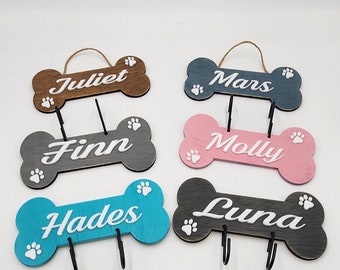 Dog Name Sign, Personalized Dog Gifts, Dog Wall Decor, Dog Food Sign, Pet Dog Bone, personalized cute custom pet's name, Dog Bone with Name