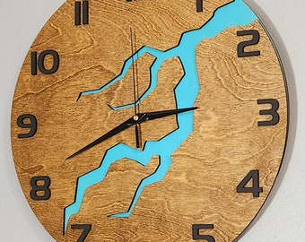 Cracked Wall Clock Wall Hanging Unique Farmhouse French Country Minimalist Wall Clock Modern Wall Clock, Gift for mom, Mothers day