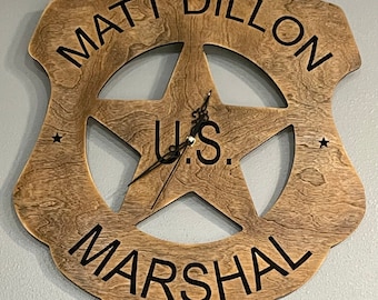 GunSmoke Clock Matt Dillon US Marshall, Christmas Gift