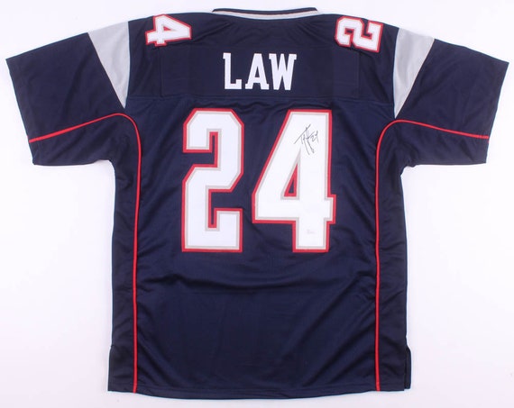 ty law autographed jersey