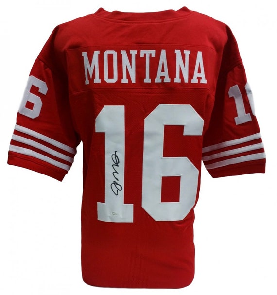 black and red joe montana jersey