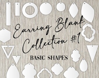 Zodiac Signs Collection #7 Acrylic Earring Blanks