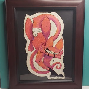 Watercolor Creature Framed Wall Decor