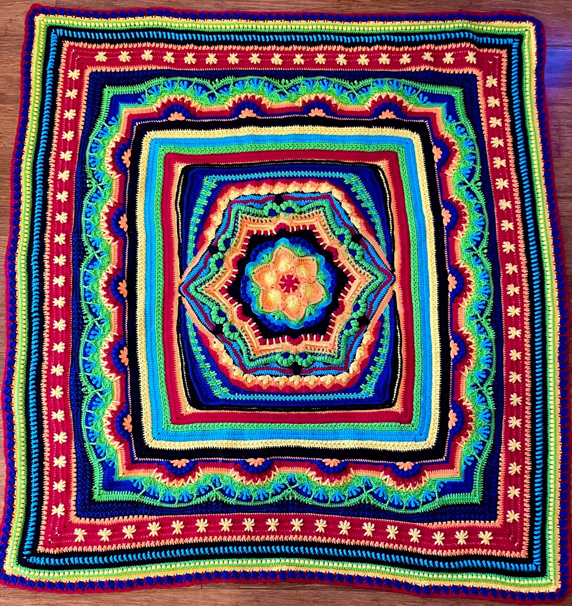 Cosmic pattern by Helen Shrimpton. Etsy