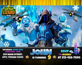 fortnite birthday party invitation cute invitations kids birthday invitation custom birthday party digital invitation digital file - krl fortnite