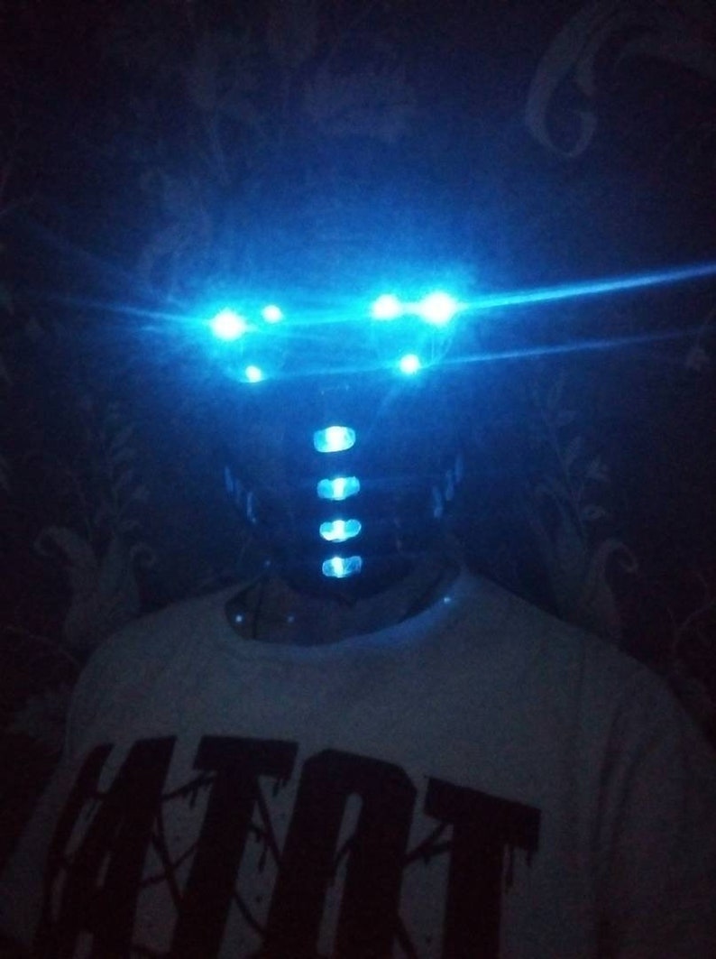 Cyberpunk mask robot mask Glow mask