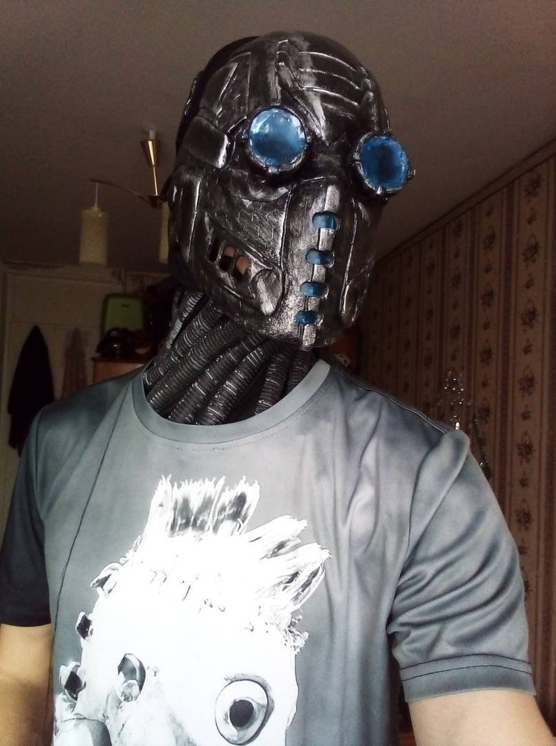 Cyberpunk mask robot mask Glow mask
