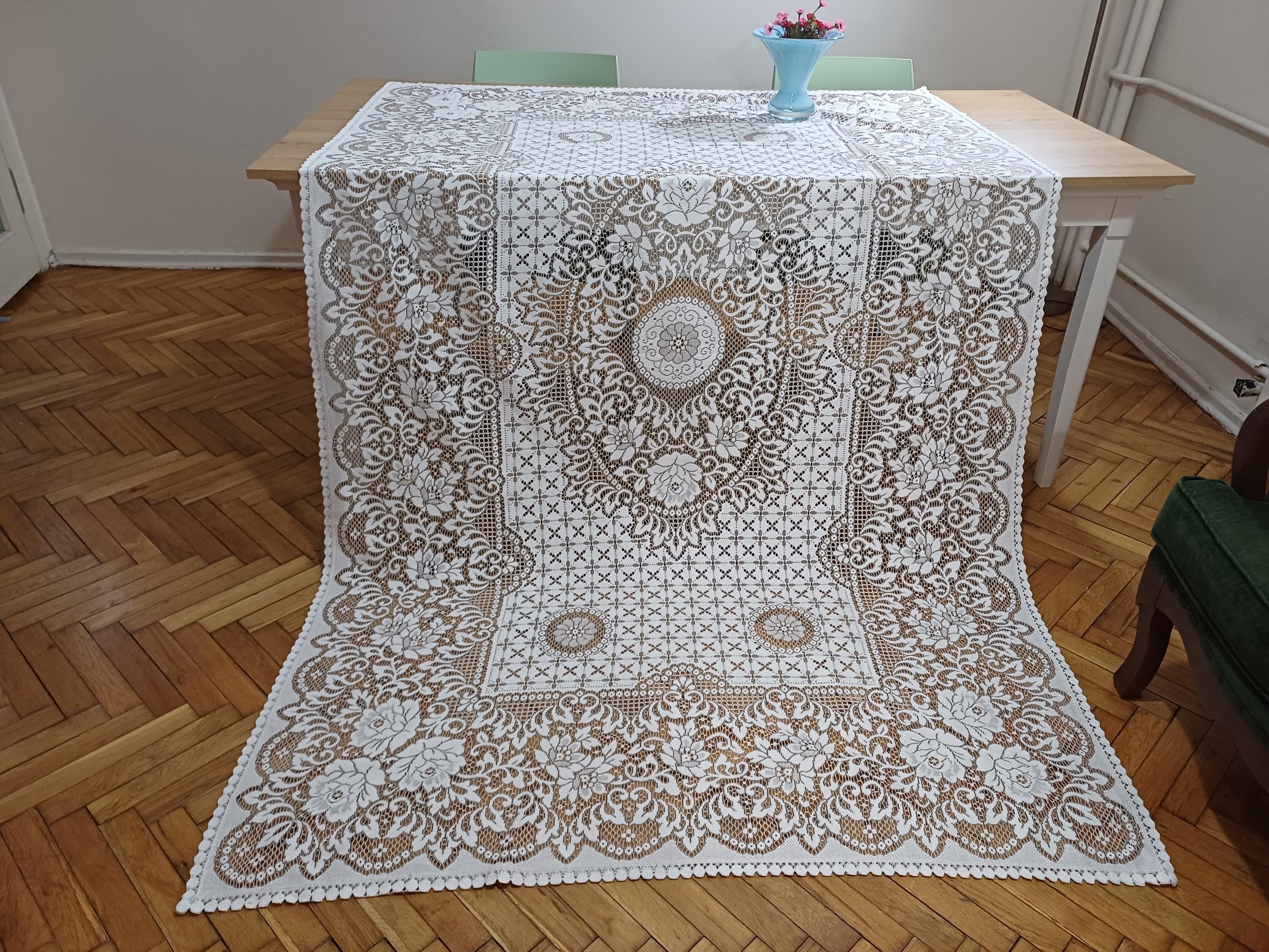 Quaker lace tablecloth - Etsy 日本