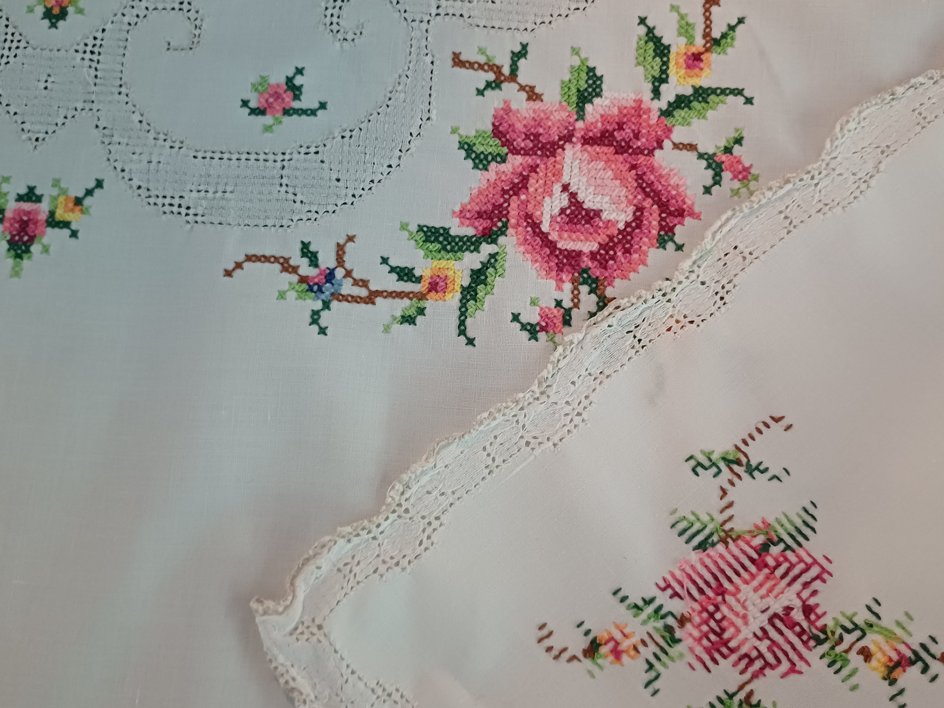 セール十人並】ビンテージ テーブルクロス-tablecloth テクスタイル