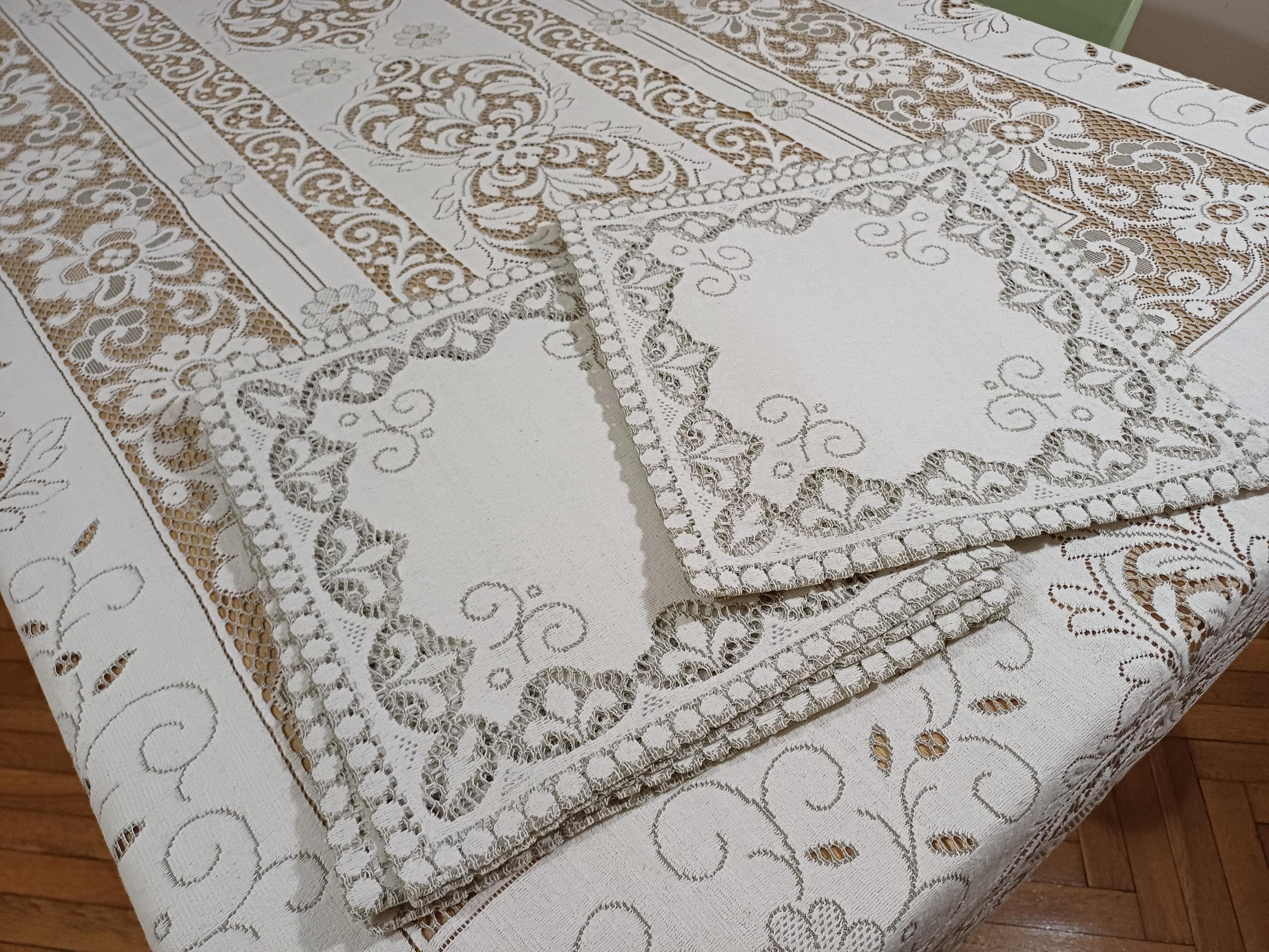 Quaker lace tablecloth - Etsy 日本