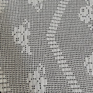 60 Inch Round Rose Hand Crocheted Tablecloth/ White Crochet Lace Doily ...
