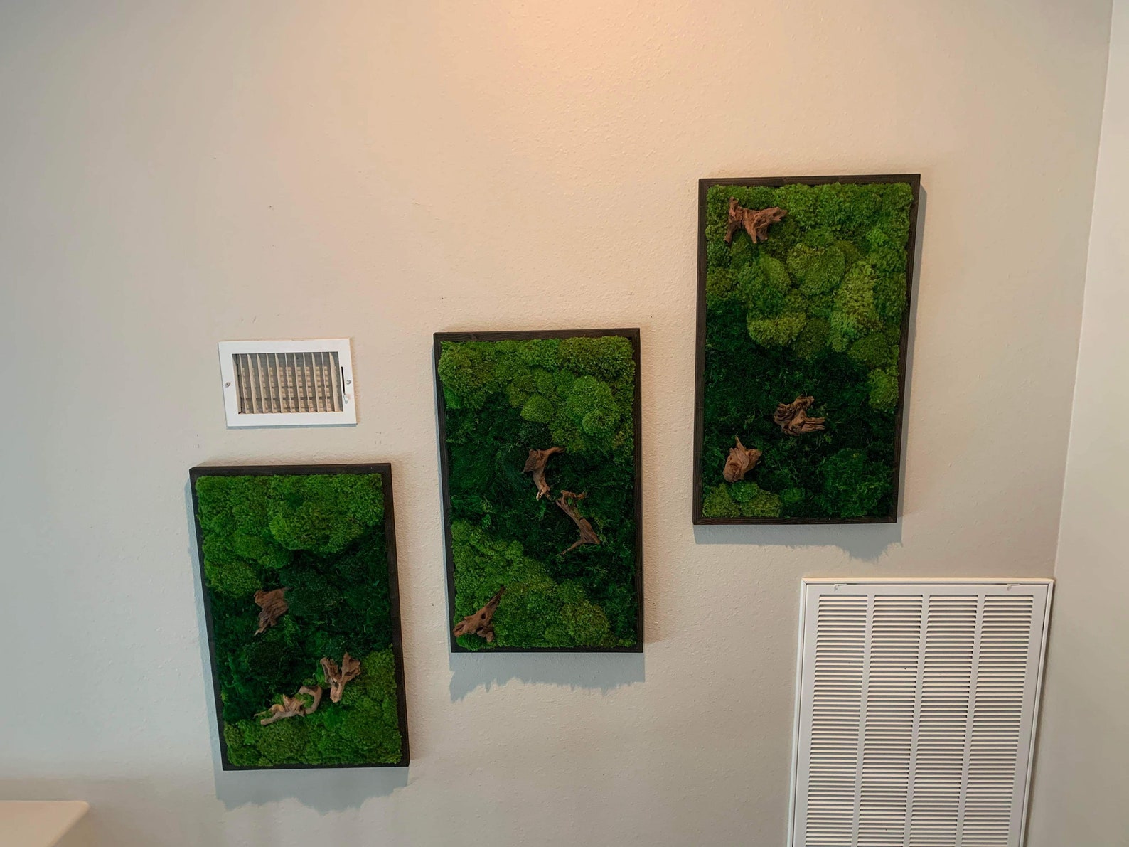 Moss Wall Frames Frames for Wall Art Vertical Moss Wall Etsy