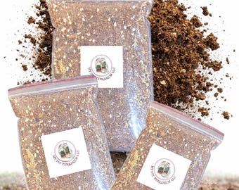 Terrarium Soil Mix for Tropical Plants, Premium Coco Fiber & Perlite Blend Drainage Optimized Substrate for Moss and Tropical Plants