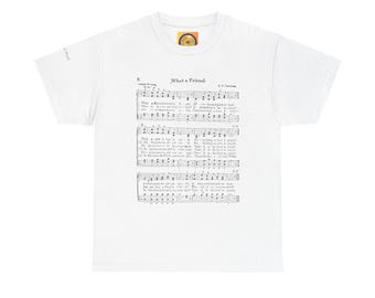 Gospel T-Shirt What A Friend Hymnal Page Design