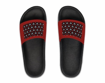 Bespoke Alexander Print Design Mens Slides | Sandals | Slip On | Gift for Dad
