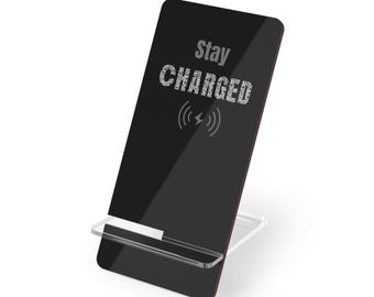 Stay Charged Phone Stand | Tech Decor | Wireless Charging Display