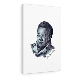 Portrait of a Black Man by Jean Bernard 1818 Canvas Gallery Wraps