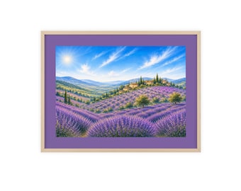 Lavender Field Wall Poster